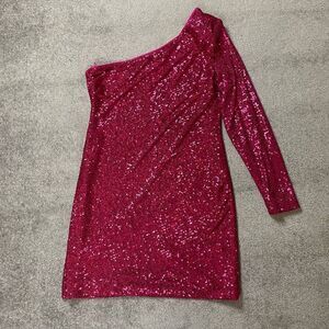 Trina Turk Over The Moon Cocktail Mini Dress Women's Large Pink NWT $300